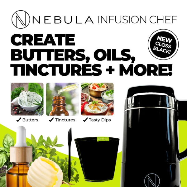 Create butters, oils, tinctures & more with the Nebula Infusion Chef Kit | The CBD Hut
