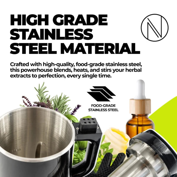 Nebula Infusion Chef Kit is made with high grade stainless steel | The CBD Hut