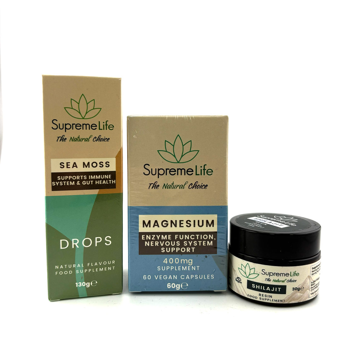 Supreme Life Sea Moss, Shilajit & Magnesium Bundle