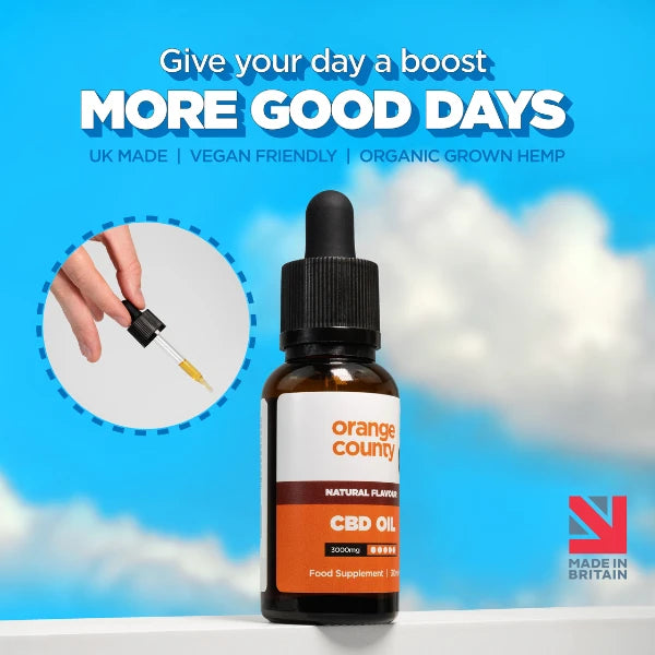 Orange County 3000mg CBD Oil - give your day a boost | The CBD Hut