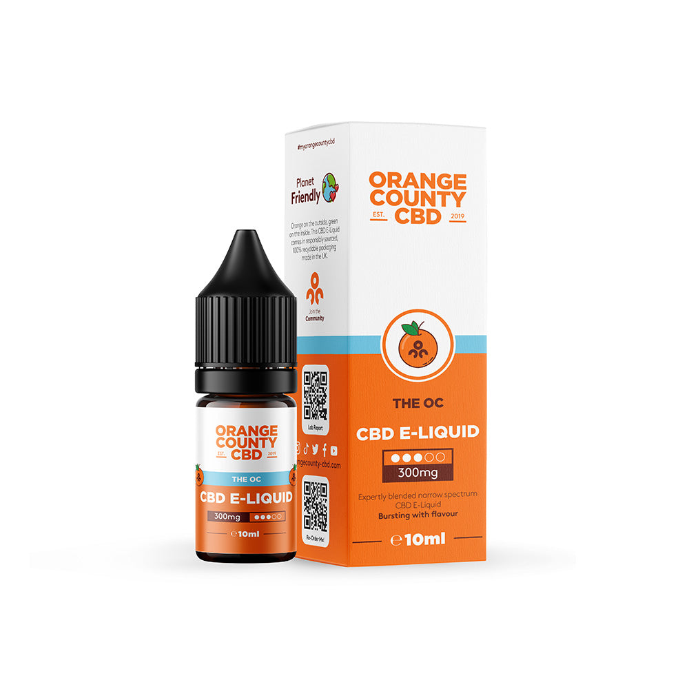 Orange County CBD The OC E-Liquid 300mg 10ml bottle