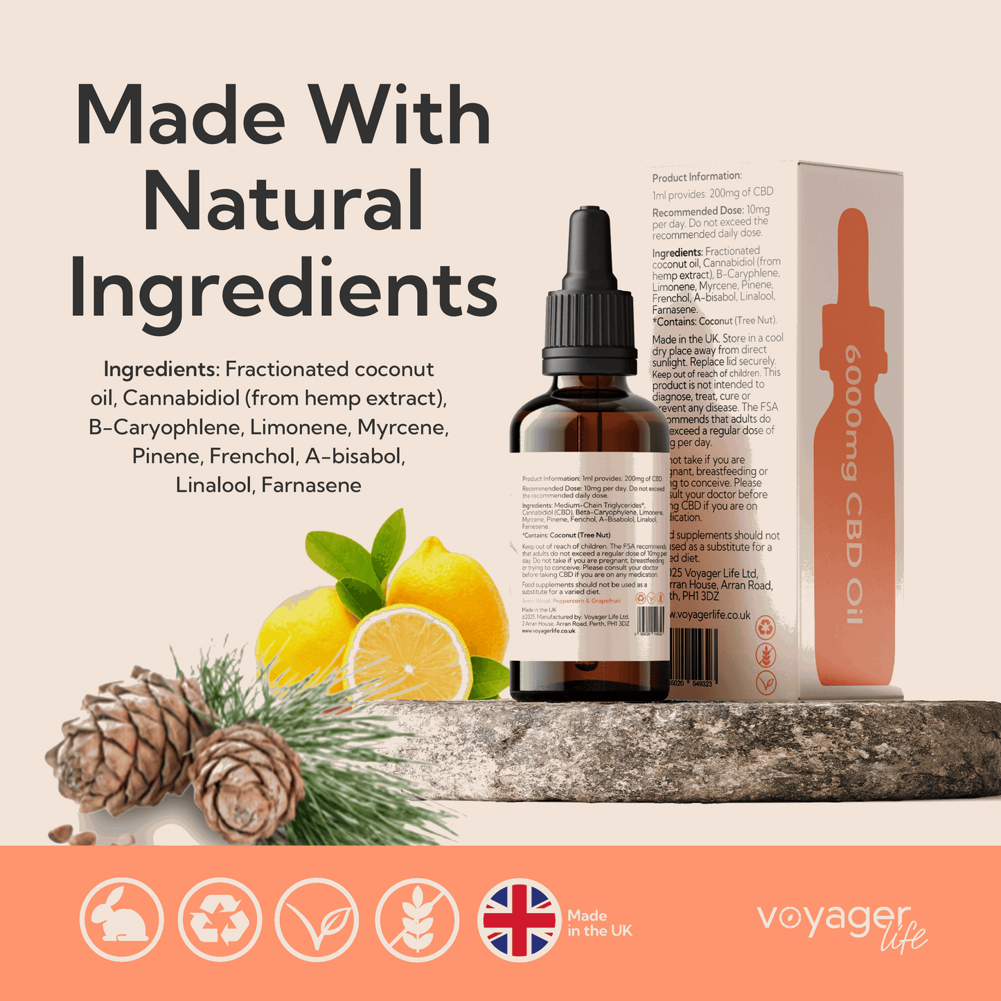Voyager CBD Peace Oil 6000mg 30ml