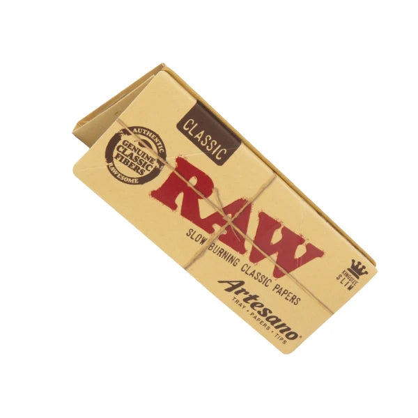 Raw Classic Artesano King Size Slim Rolling Papers | The CBD Hut