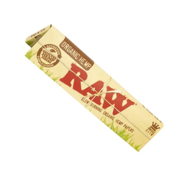 Raw Organic Hemp King Size Slim Rolling Papers | The CBD Hut