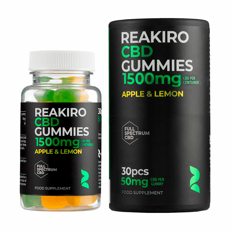 Reakiro Full Spectrum CBD Gummies 1500mg 30 Gummies image