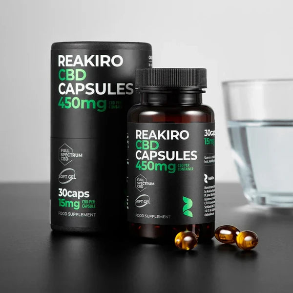 Reakiro 450mg CBD Soft Gel Capsules | The CBD Hut