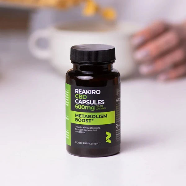 Reakiro 600mg CBD Metabolism Boost Soft Gel Capsules | The CBD Hut