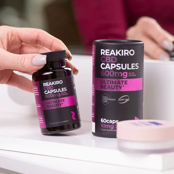 Reakiro 600mg CBD Ultimate Beauty Capsules | The CBD Hut