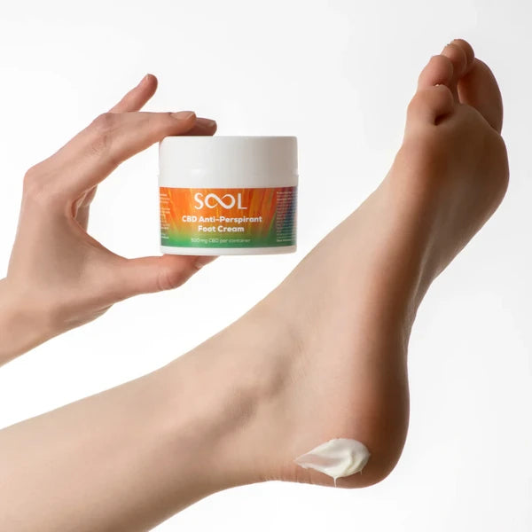 SOOL 500mg CBD Antiperspirant Foot Cream | The CBD Hut