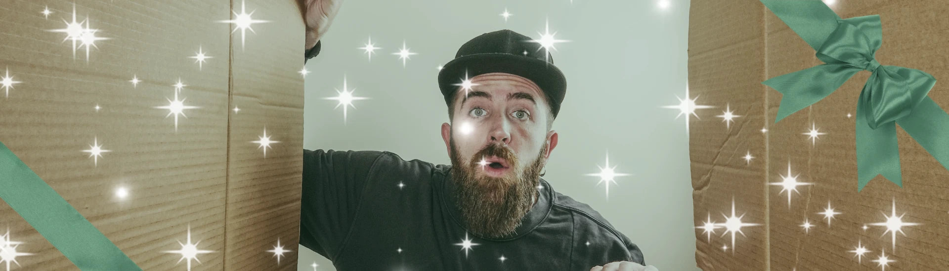 Someone opening a box of CBD products