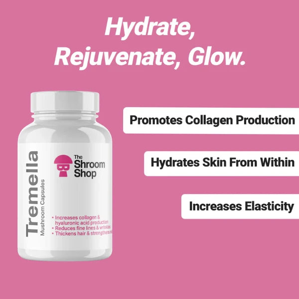 The Shroom Shop Tremella Mushroom 45000mg Capsules nootropic benefits | The CBD Hut