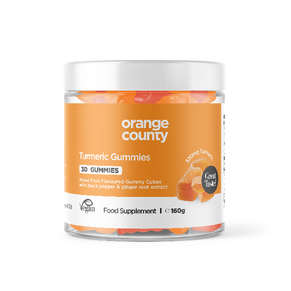 Orange County Vegan Turmeric Gummies - Mixed Fruit Flavour | The CBD Hut