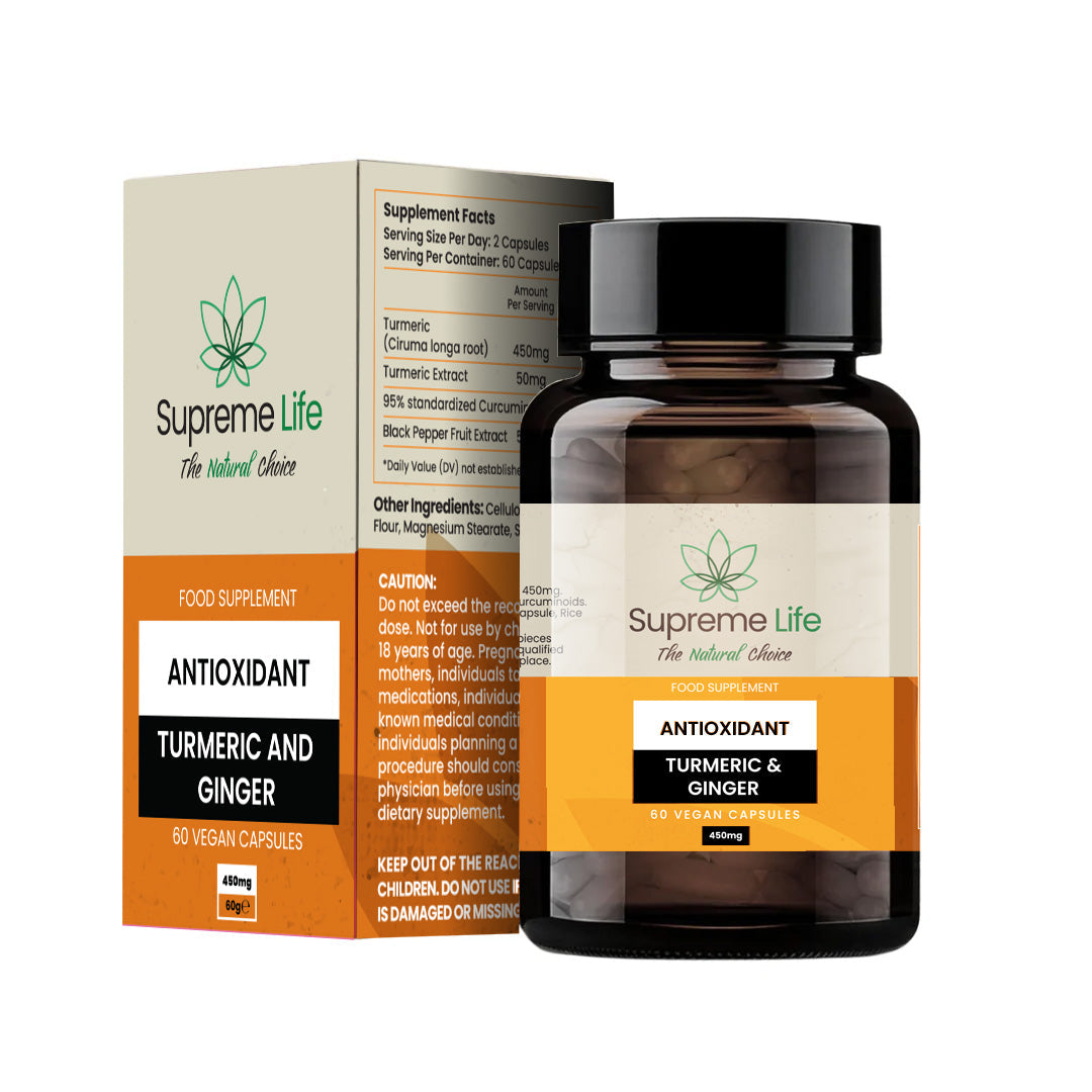 Supreme Life Turmeric & Ginger Capsules 60 Capsules