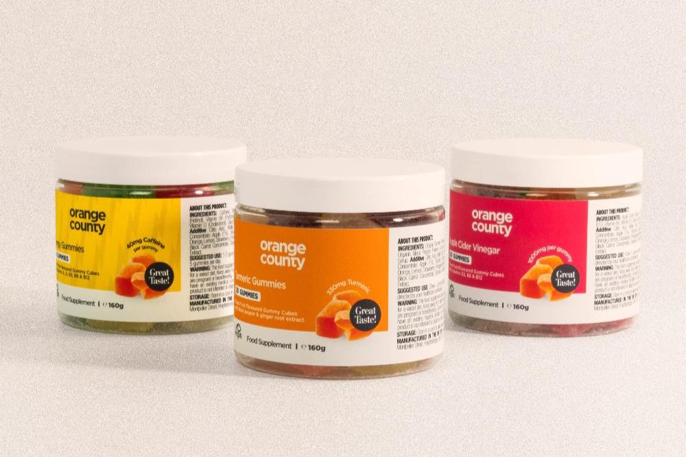 Orange County Vegan Turmeric Gummies - Mixed Fruit Flavour | The CBD Hut