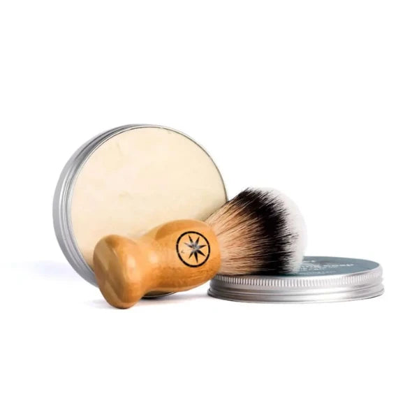 Voyager 100mg CBD Shaving Soap with Voyager Bamboo Brush | The CBD Hut