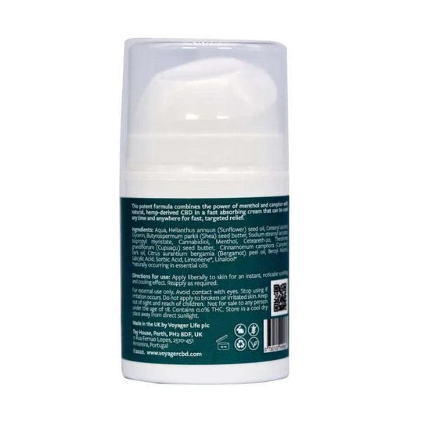 Voyager CBD Cooling Cream | The CBD Hut