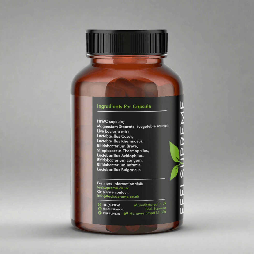 Feel Supreme Live Culture Probiotics 4 Billion Capsules