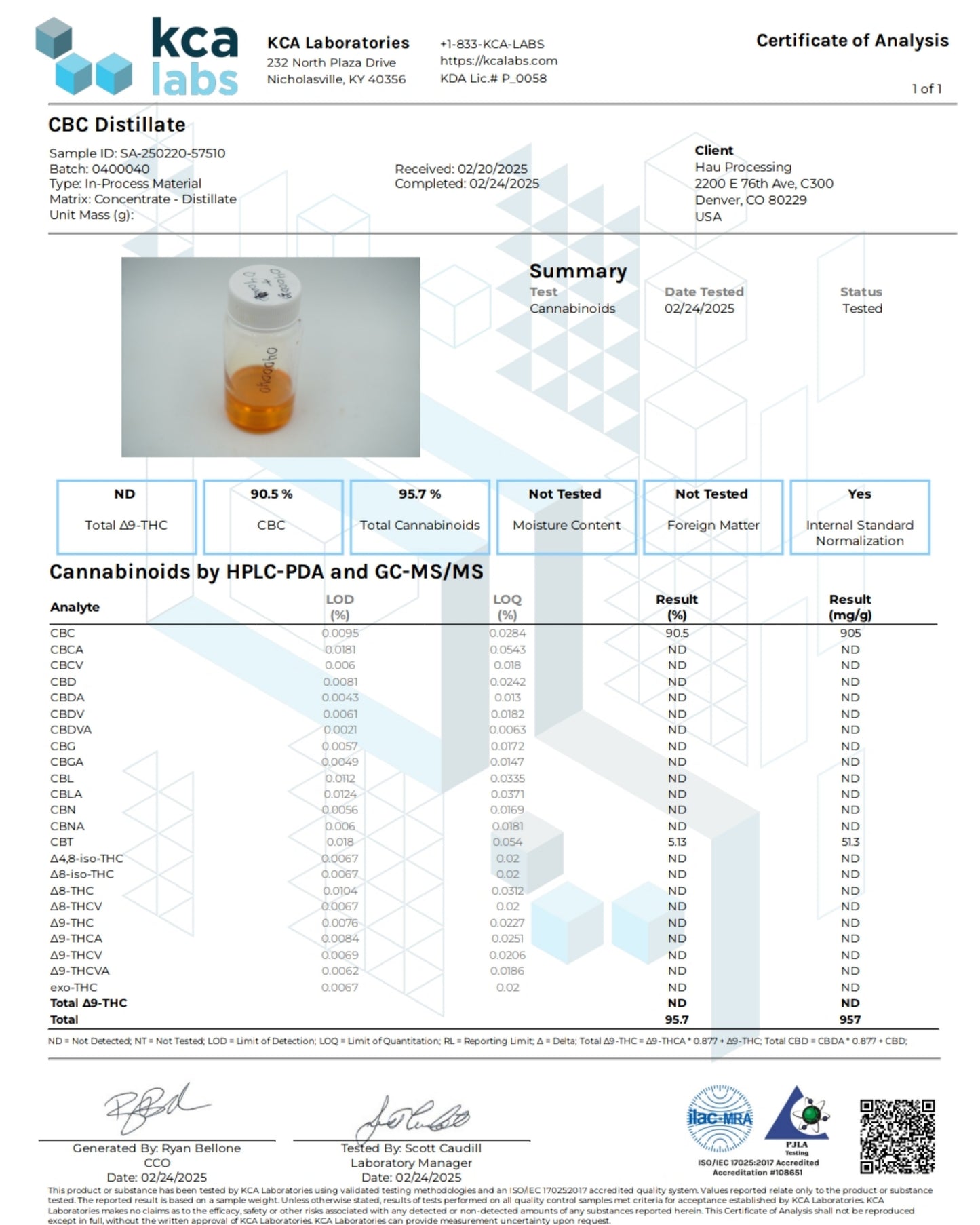 Improved Health CBC Isolate 95.7% 1ml Syringe - The CBD Hut