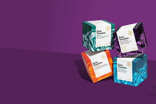 Four Twentea CBD tea boxes