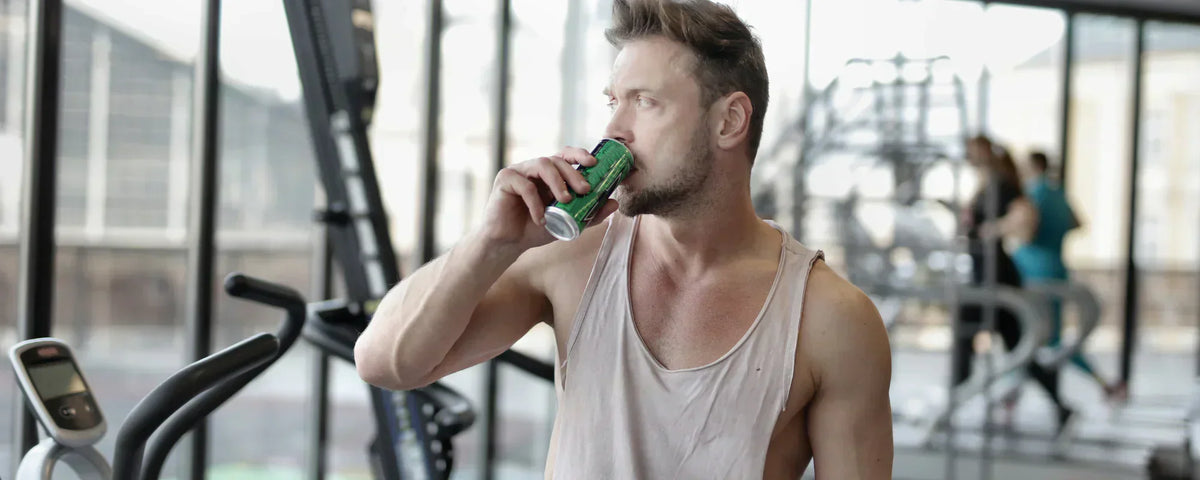 Someone using CBD soda
