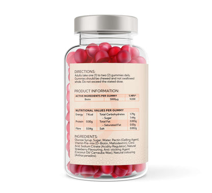 Voyager Biotin 5,000µg Strawberry Gummies 60 Pack at The CBD Hut