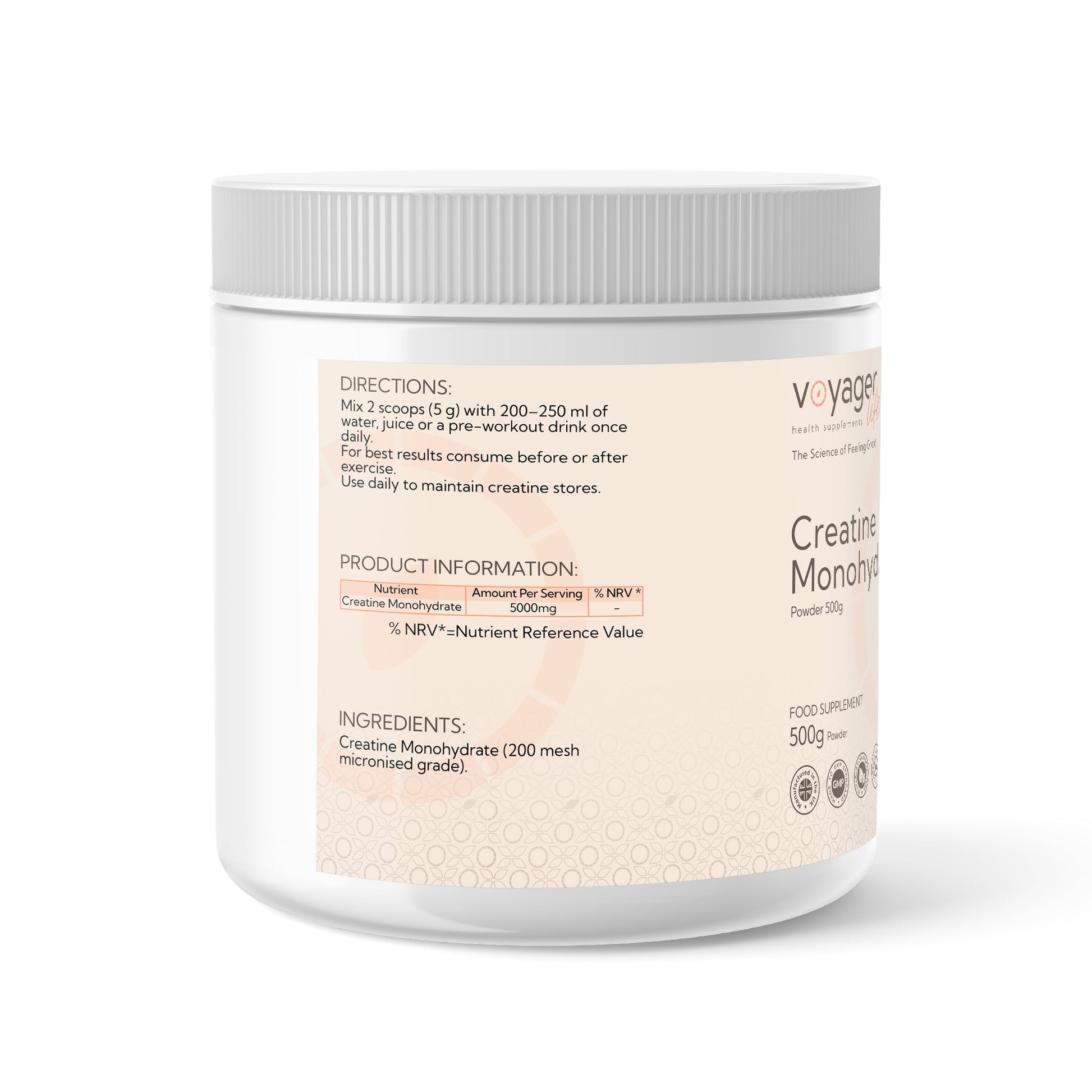 Voyager Creatine Monohydrate Powder 500g