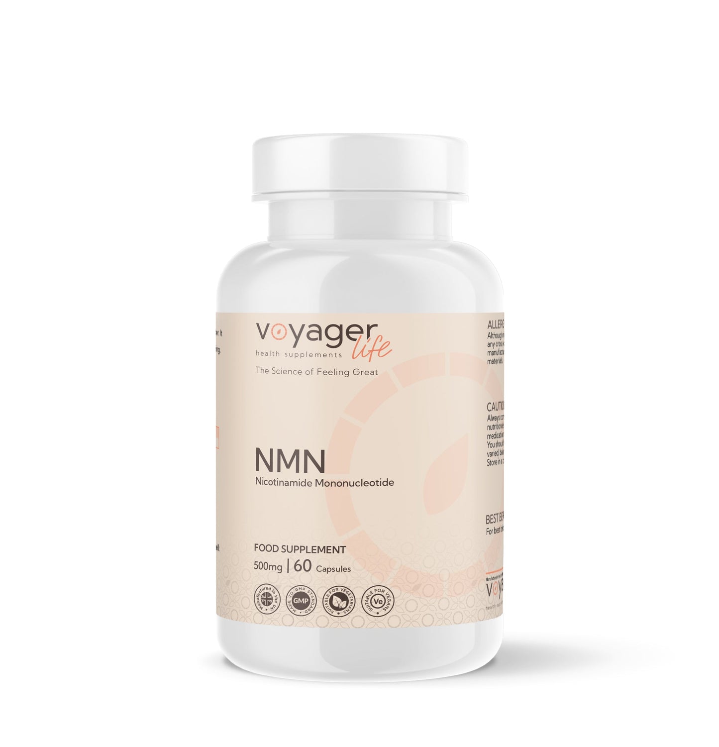 Voyager NMN 500mg Delayed Release 60 Capsules