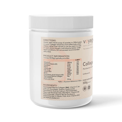 Voyager Collagen (Marine) Powder 300g Plus Essential Vitamins - Unflavoured
