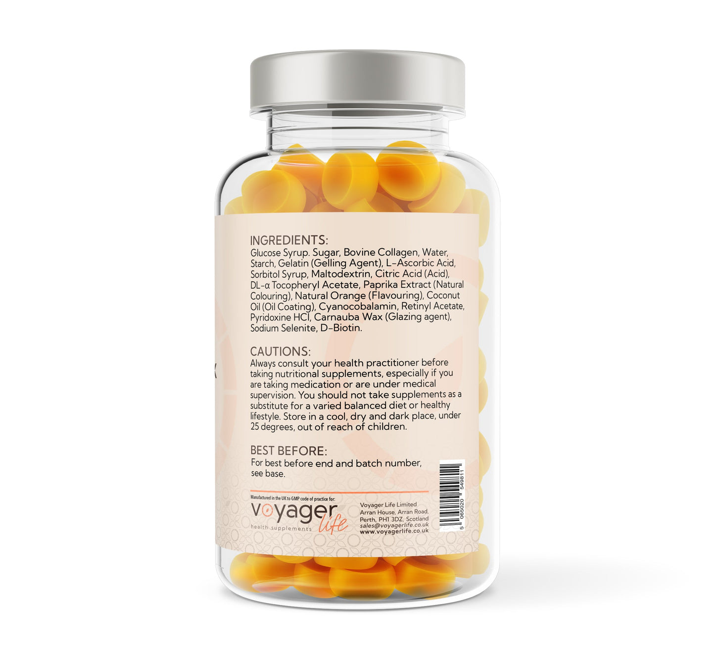 Voyager Collagen Complex - 60 Orange Flavour Gummies