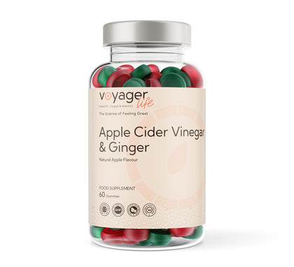 Voyager Apple Cider Vinegar & Ginger Apple Gummies 60 Pack