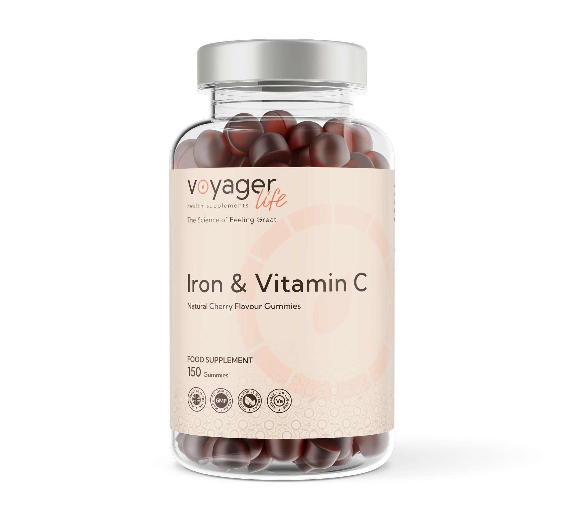 Voyager Iron & Vitamin C Cherry Gummies 150 Pack