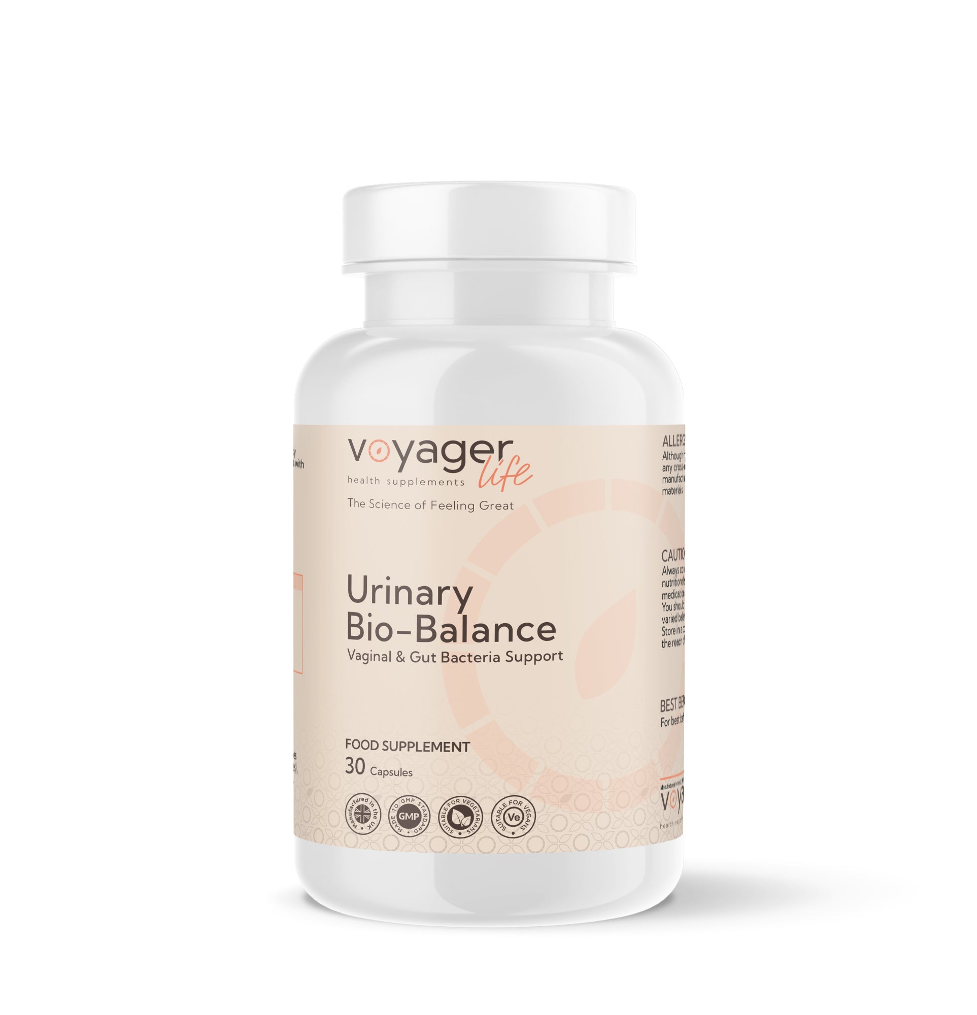 Voyager Urinary Bio-Balance Capsules 30 Pack bottle