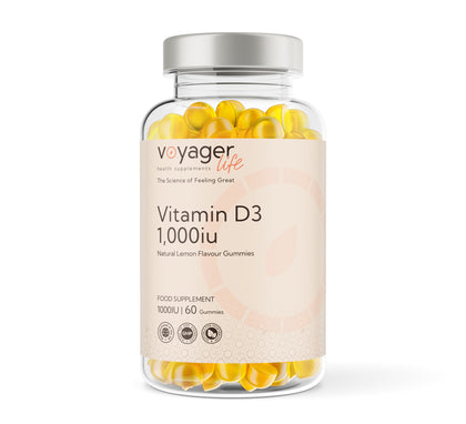 Voyager Vitamin D3 1,000 IU Lemon Gummies 60 Pack