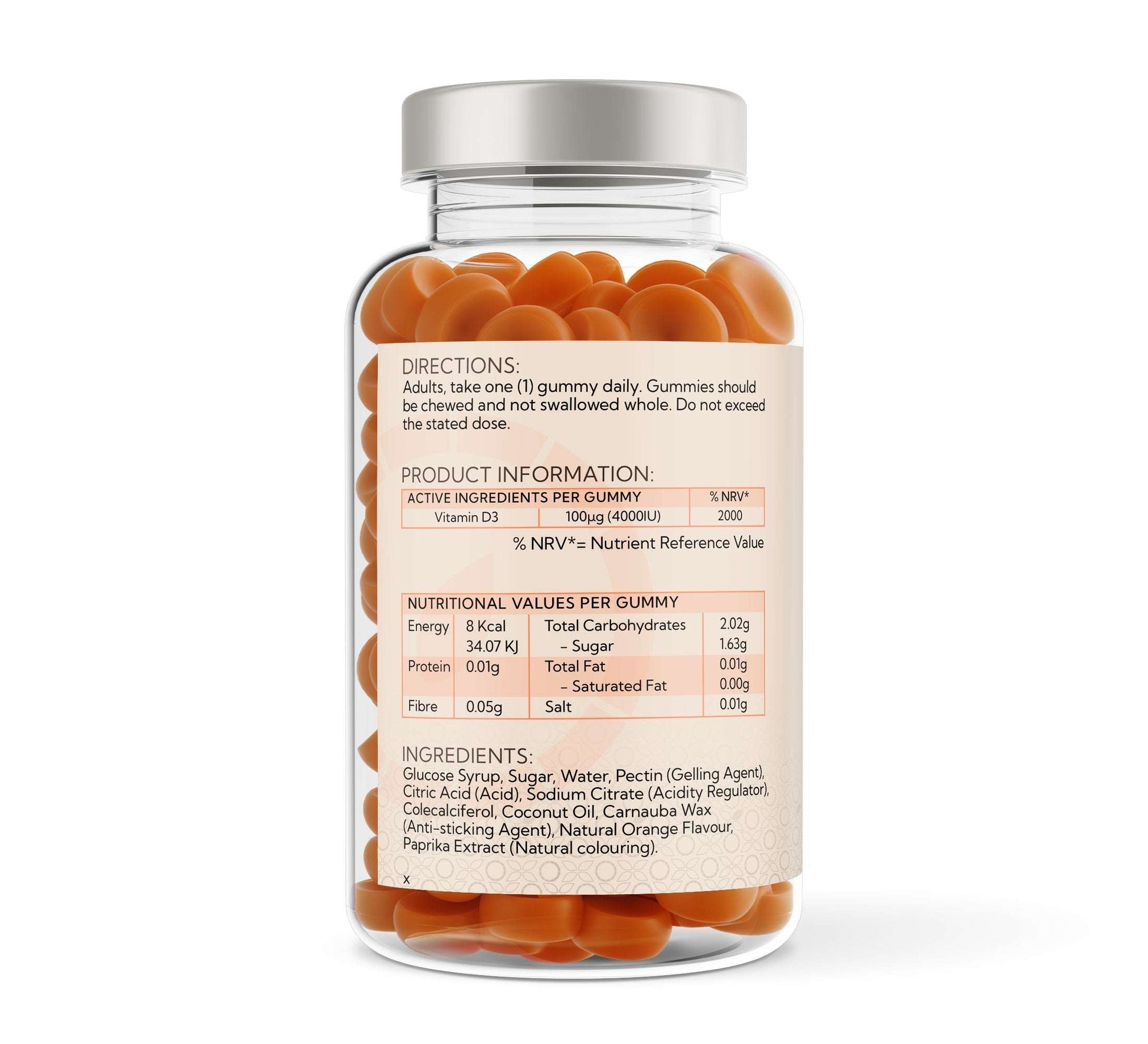 Voyager Vitamin D3 4,000 IU Orange Gummies 60 Pack at The CBD Hut