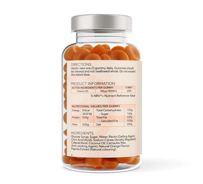 Voyager Vitamin D3 4,000 IU Orange Gummies 60 Pack at The CBD Hut