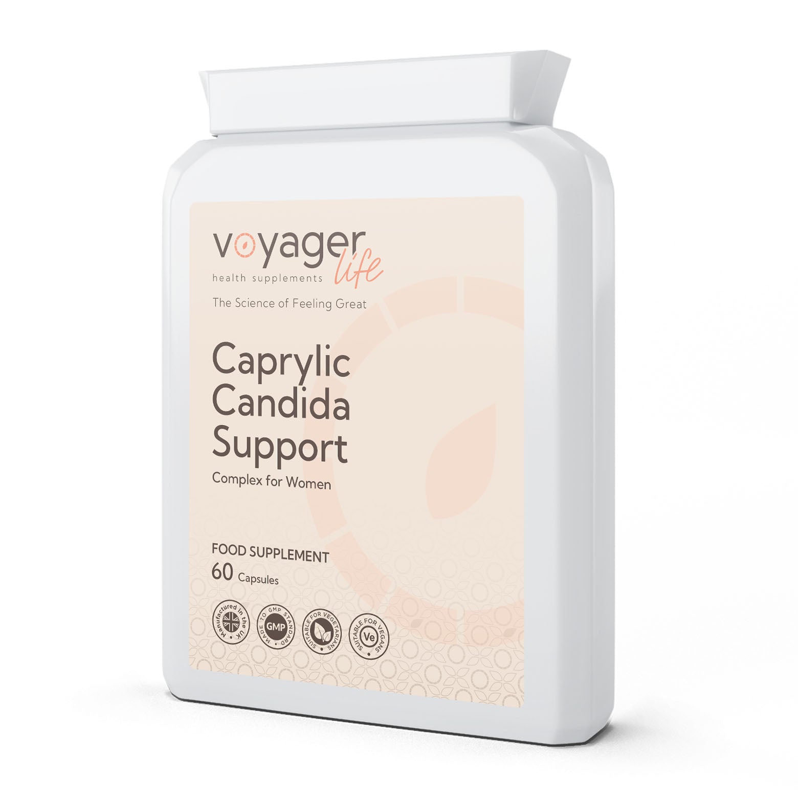 Voyager Caprylic Complex 60 Capsules front view at The CBD Hut