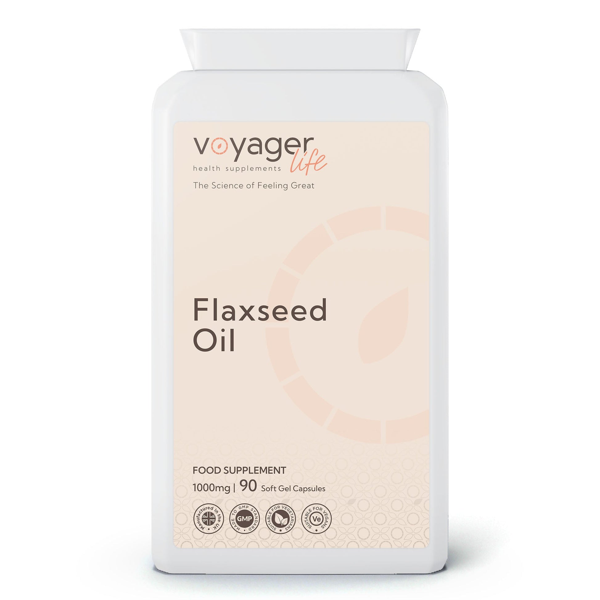 Voyager Flaxseed Oil 1000mg 90 Softgels