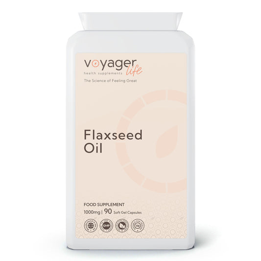 Voyager Flaxseed Oil 1,000mg 90 Softgels from Voyager at The CBD Hut