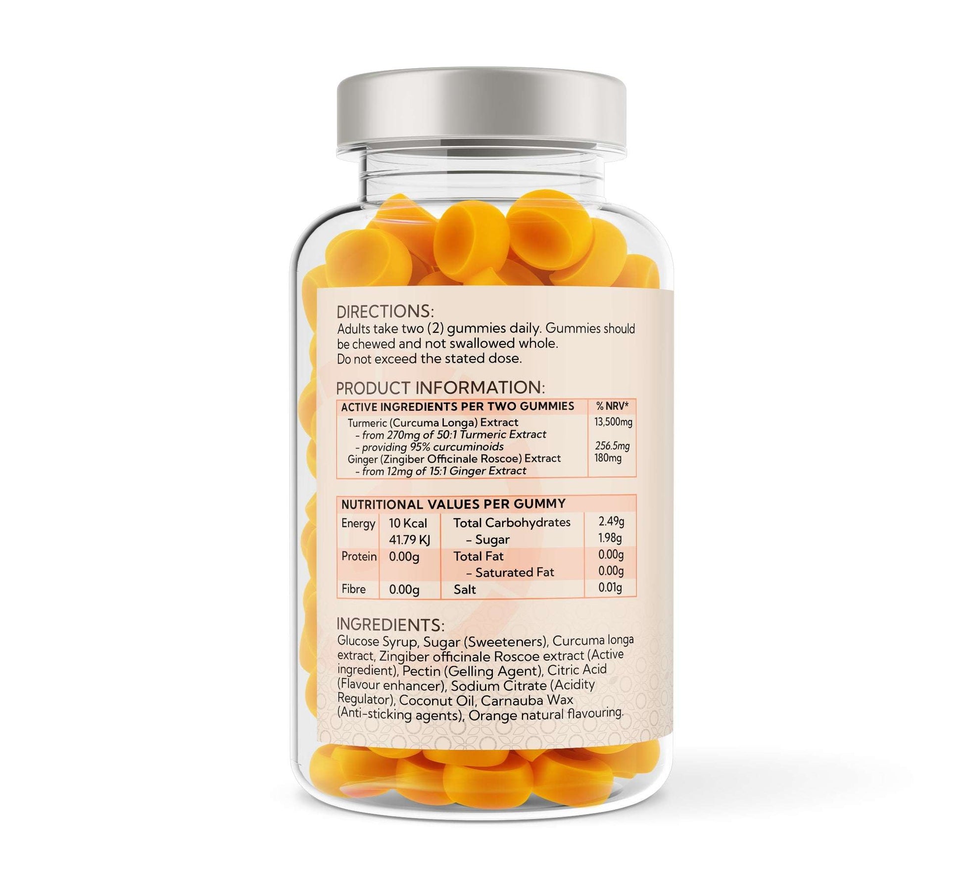 Voyager Turmeric & Ginger - 120 Orange Flavour Gummies