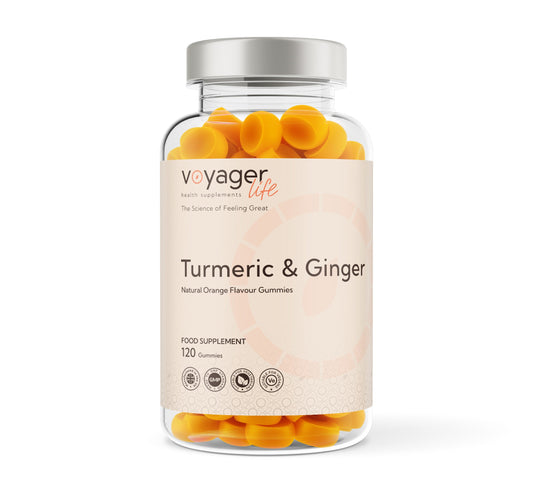 Voyager Turmeric & Ginger - 120 Orange Flavour Gummies