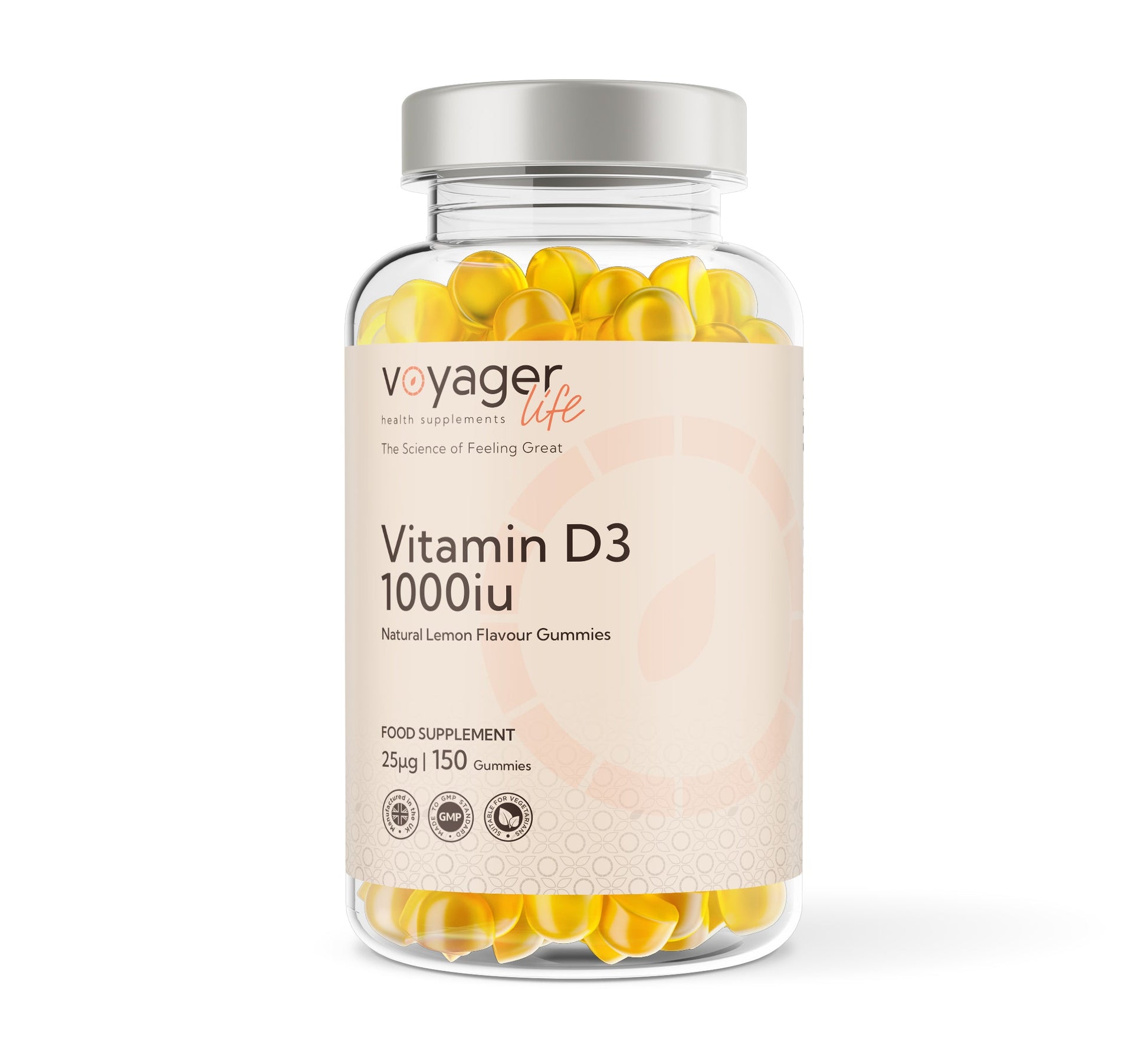 Voyager Vitamin D3 1,000 IU Lemon Gummies 150 Pack at The CBD Hut