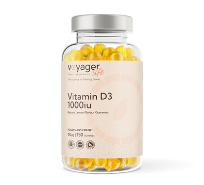 Voyager Vitamin D3 1,000 IU Lemon Gummies 150 Pack