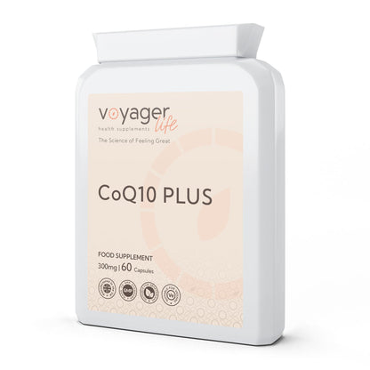 Voyager CoQ10 Plus 300mg 60 Capsules - front view