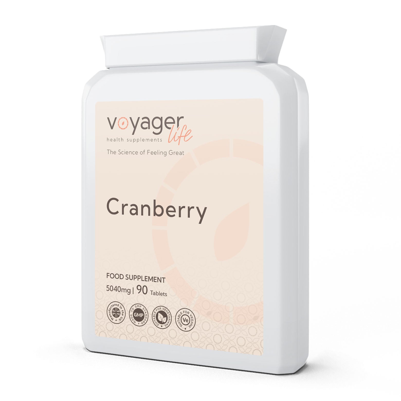 Voyager Cranberry 5040mg 90 Tablets - front view