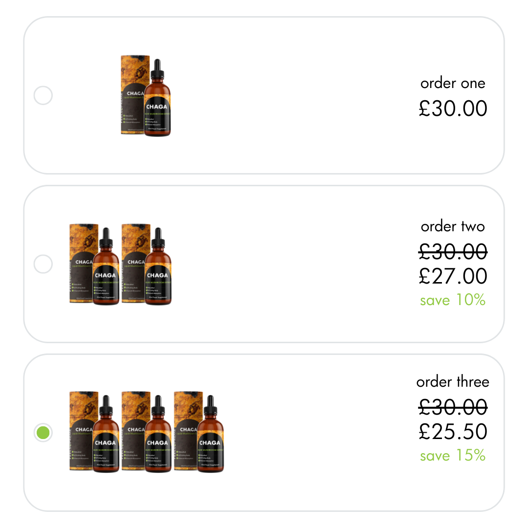 Feel Supreme Chaga Mushroom Extract 60ml