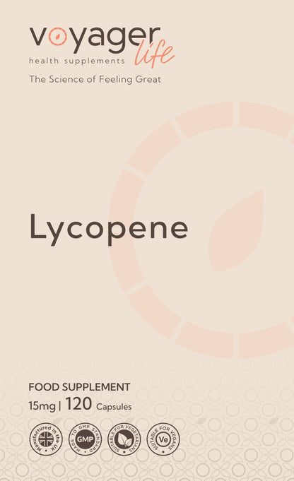 Voyager Lycopene 15mg 120 Capsules product image - The CBD Hut