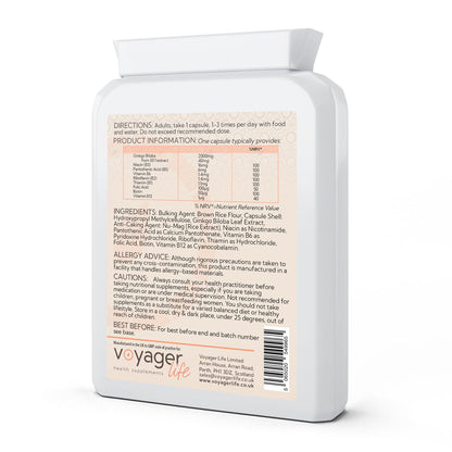 Voyager Ginkgo Biloba Complex 2000mg 90 Capsules