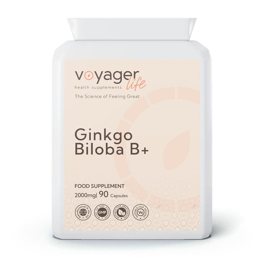 Voyager Ginkgo Biloba Complex 2,000mg 90 Capsules - front view