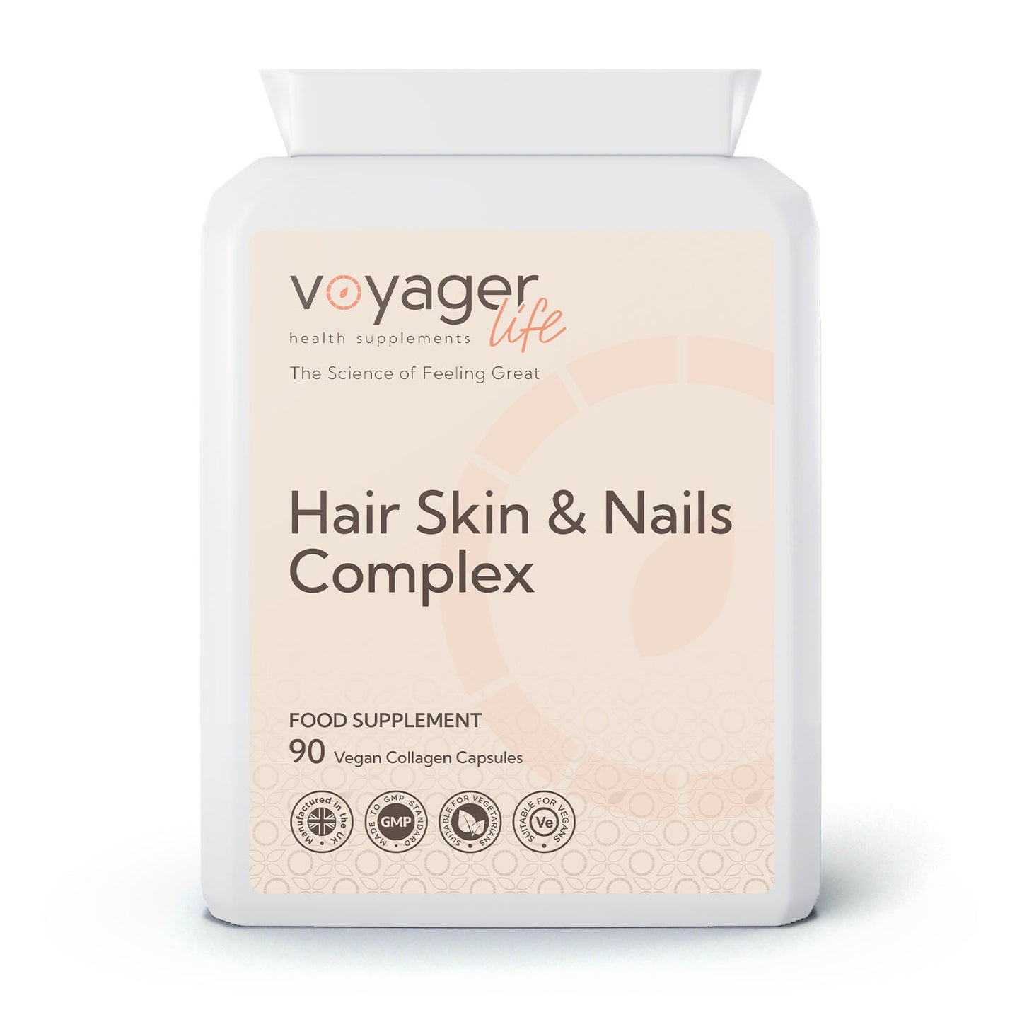 Voyager Hair, Skin & Nails Vegan Collagen Capsules from Voyager at The CBD Hut