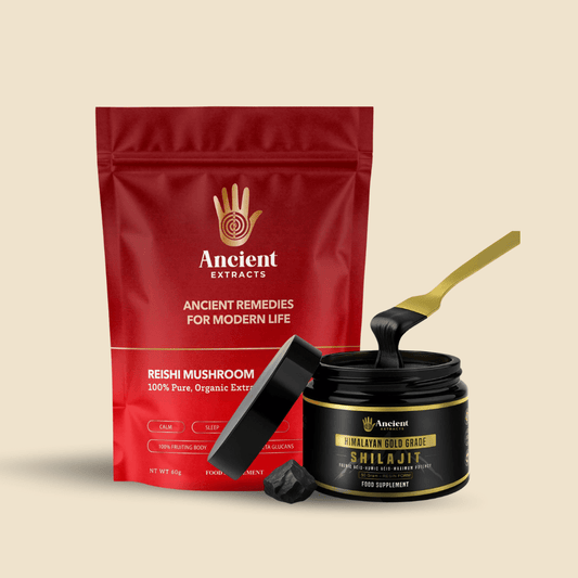 Ancient Extracts Shilajit & Reishi Wellness Pair
